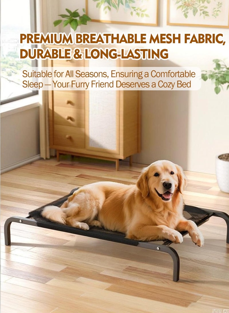 BEIRUI Elevated Pet Bed with Metal Frame - Features a detachable, washable fabric, waterproof design for outdoor use, quick-assembly raised pet bed suitable for both indoor and outdoor environments, portable cooling bed for dogs and cats. - Image 5